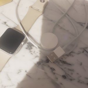 Apple watch with band and charger